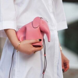 Loewe Pink Elephant Crossbody Bag